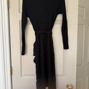 Elegant Black Knit Dress
